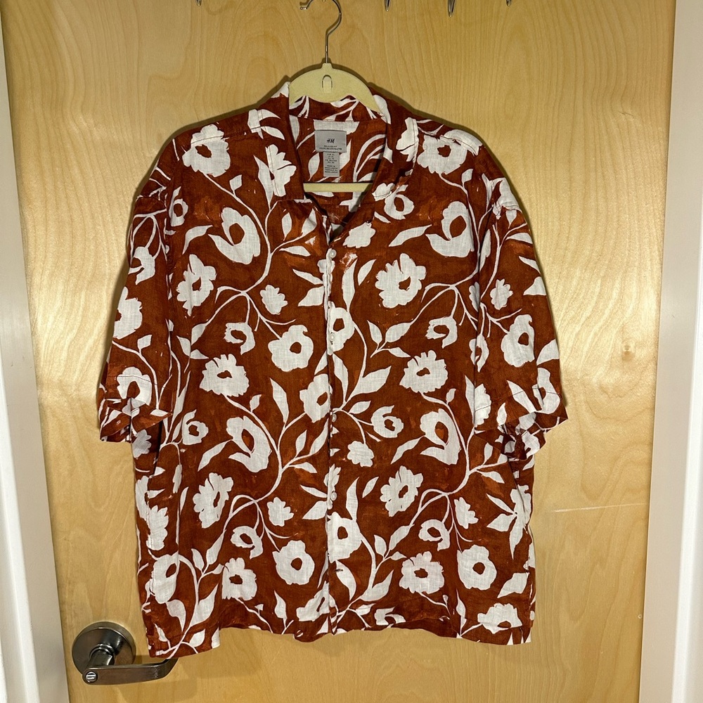 Linen Floral Shirt